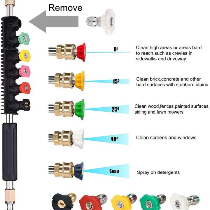 Saker Pressure Washer Extension Wand Set